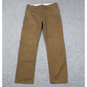 Topo Designs Pants Mens Size 32x30 Brown Straight Twill Outdoor Travel Workwear